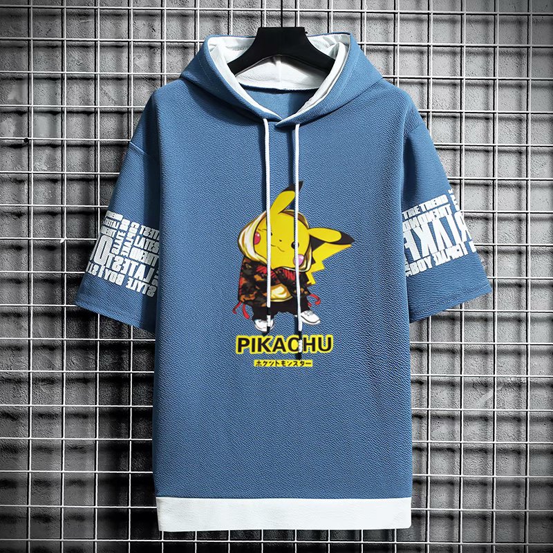 Áo Hoodie Ngắn Tay Form Rộng Phong Cách Hàn Quốc Dành Cho Nam | BigBuy360 - bigbuy360.vn