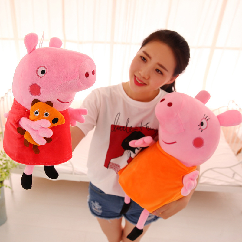 New Peppa George Pig 20cm/30cm PP Cotton Plush Stuffed Toys Cute Peppa Pig Doll Skin-friendly Pillow Children Gift