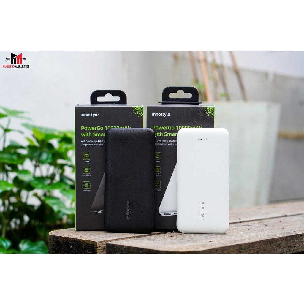 Sạc dự phòng Innostyle Powergo Smart Al 10.000mAh