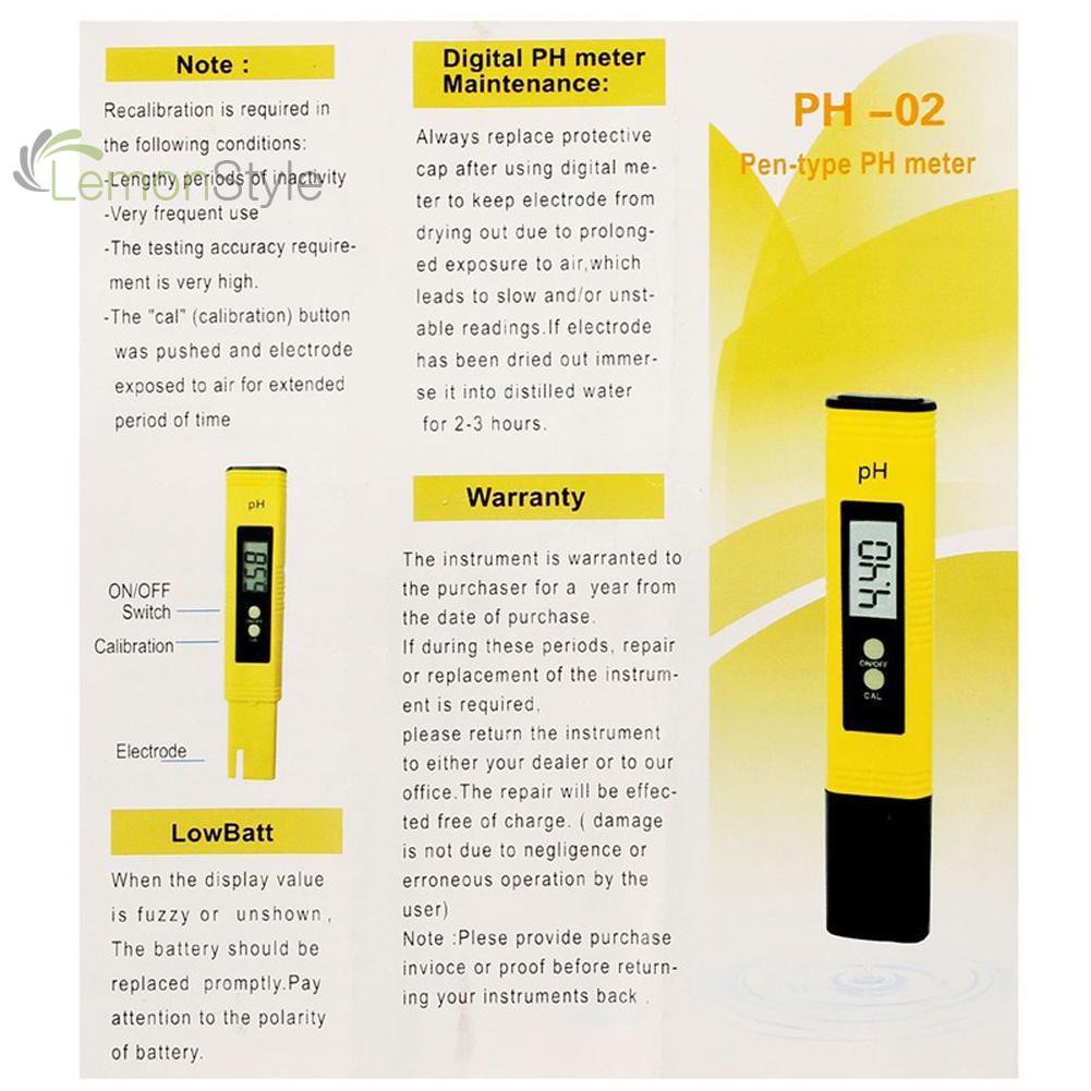 D-LT New PH Meter TDS EC LCD Water Purity PPM Filter Hydroponic Pool Tester 