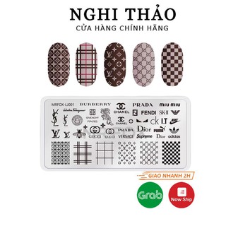Khuôn in Nail mẫu thương hiệu kim loại