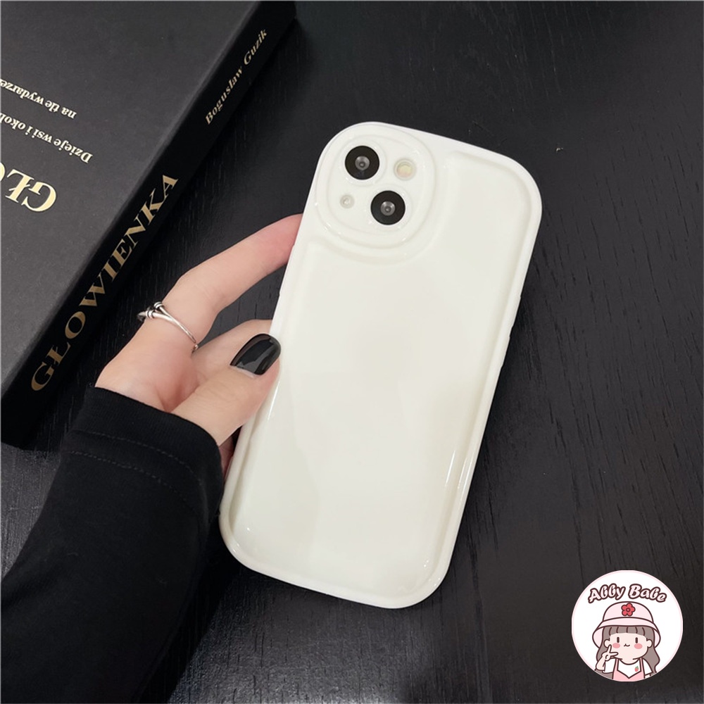 Ốp Điện Thoại TPU Mềm Mỏng Có Đệm Khí Chống Mồ Hôi Màu Trắng Cho IPhone 14 Pro Max 11 7Plus 13 12 11 Pro Max X XS XR