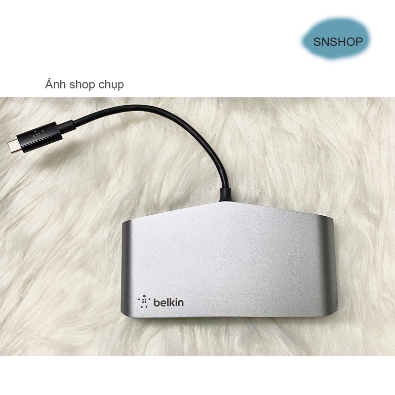 Dock Belkin Thunderbolt 3 Mini - Xuất Hai Màn 4k 60Hz Cho Laptop Widow  Có Cổng Thuderbolt 3