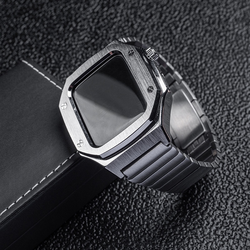 Dây Đeo Bằng Thép Không Gỉ Cho Đồng Hồ Thông Minh IWatch Series 7/6/5/4/SE 44mm 45mm