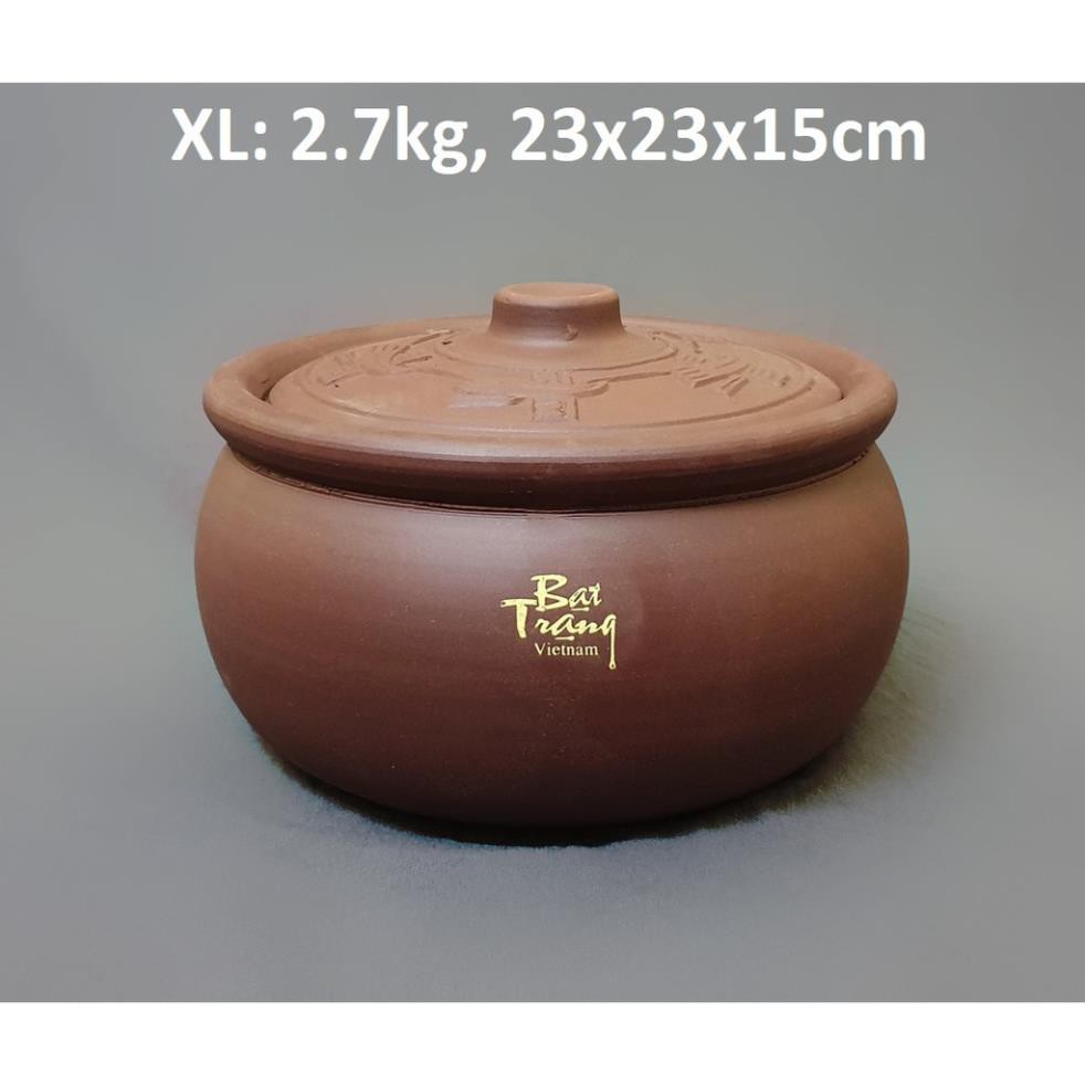 Nồi đất - Niêu đất - phi 23 - Bát Tràng