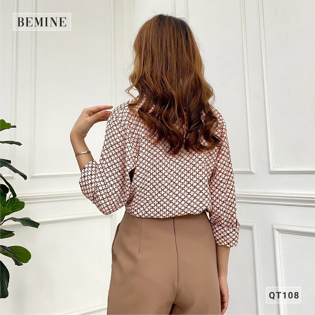 Quần tây nữ baggy xếp ly đai eo kiểu dáng thanh lịch BEMINE QT108DA