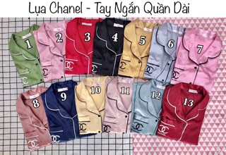 ( Freesize Lụa ) Đồ Bộ Pijama Lụa - Tay Ngắn Quần Dài