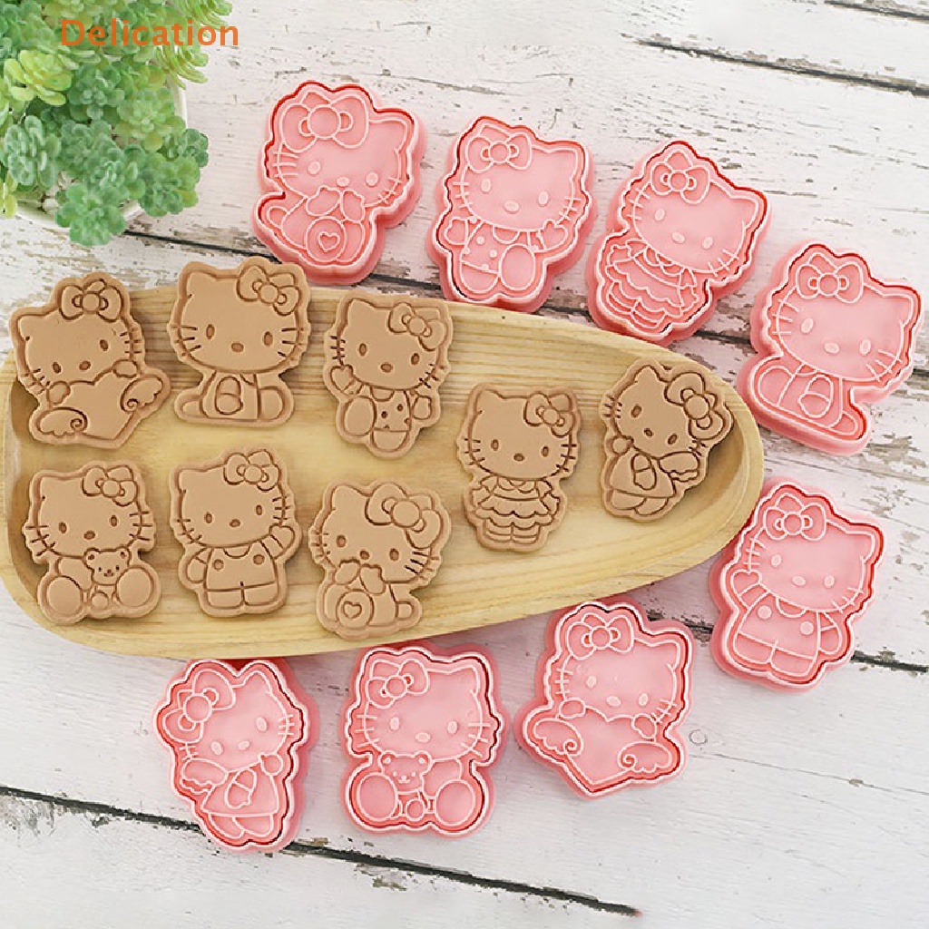 Set 8 Khuôn Làm Bánh Quy Hình Mèo 3D DIY