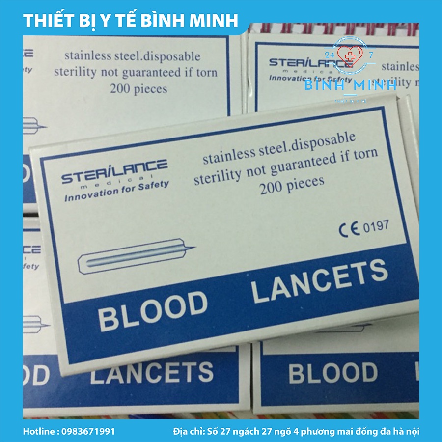 Kim Chích Mụn LANCETS | Hộp 200 Kim