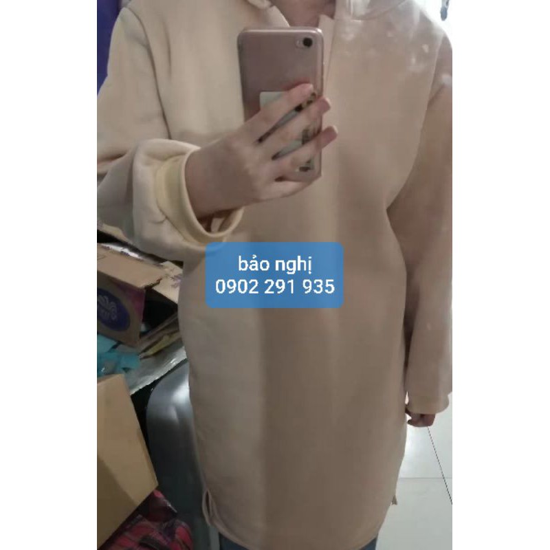 váy đầm chui đầu kiểu hoodie tay dài có nón hàng quảng châu cao cấp