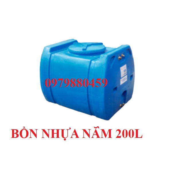 Bồn nước, téc vuông mini 200l Long Nhiên, nhựa 4 lớp nguyên sinh, đa năng, nhỏ gọn