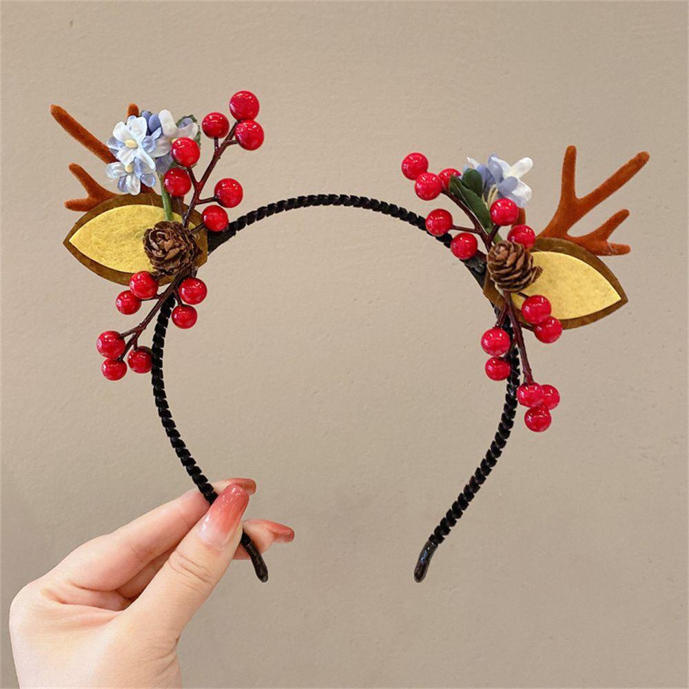 Kẹp Tóc Acrylic Hình Tuần Lộc Giáng Sinh Năm Mới