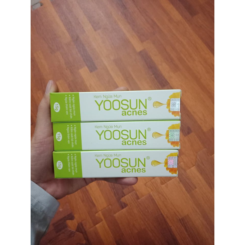 Combo 3 tuýp Kem Ngừa Mụn Yoosun Acnes 15g