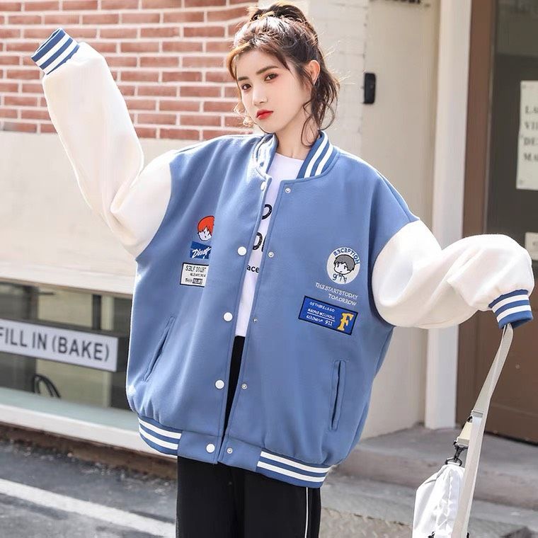 Áo Khoác Nỉ Bomber Jacket Cúc Bấm KNN21 Unisex Nam Nữ kiểu dáng Ulzzang