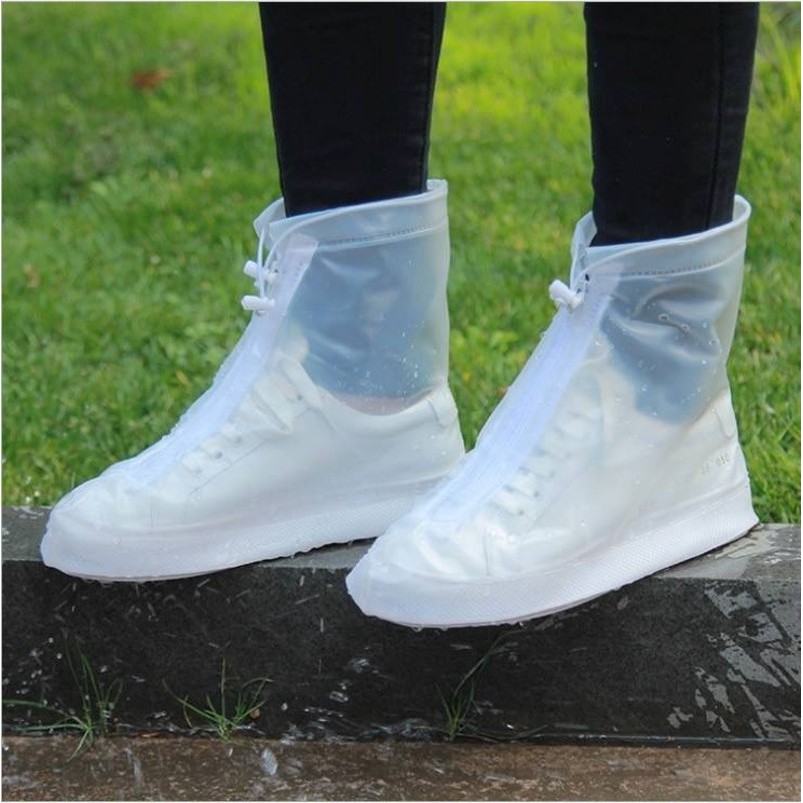 Giày đi mưa cổ ngắn có đế chống trơn trượt bọc giày chống bẩn chống nước