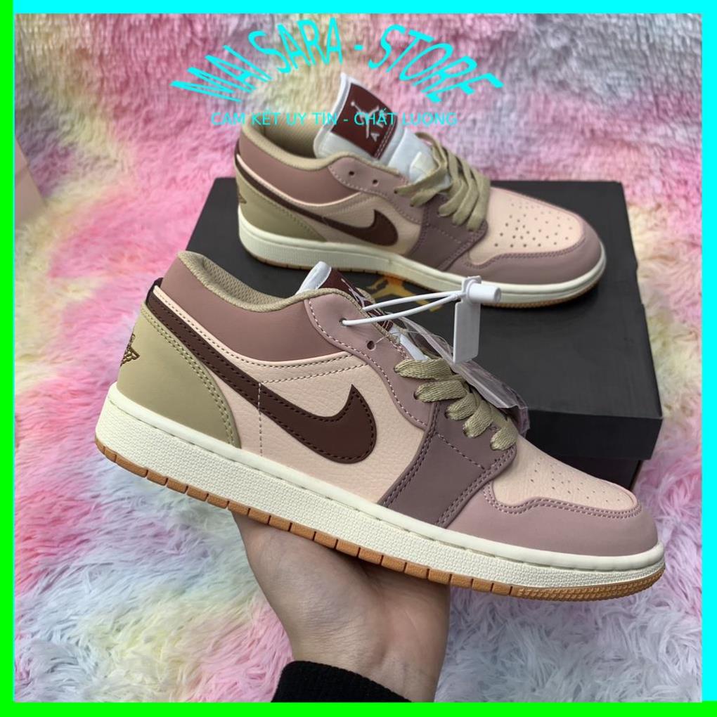 Giày nữ jordan cổ thấp trà sữa, giày JD1 cổ thấp màu mới full phụ kiện hàng cao cấp, full size 36-43/Maisara store | BigBuy360 - bigbuy360.vn