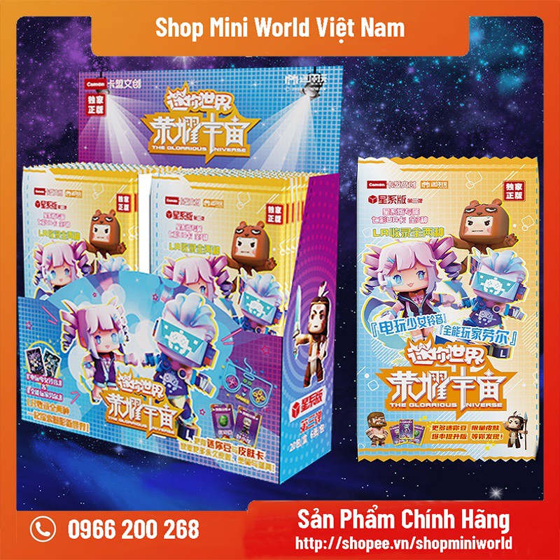 Bộ Sưu Tập Thẻ Bài Mini World SS8 [Trọn Bộ Gồm 20 Gói, 120 Thẻ Bài]