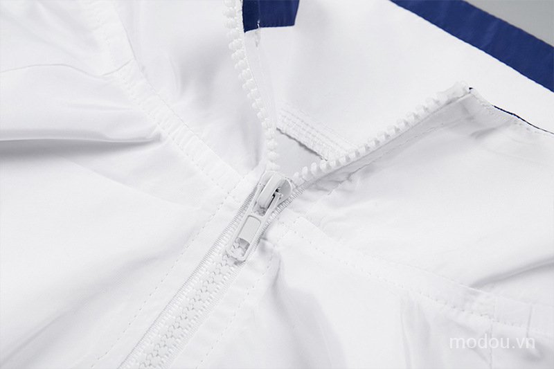 Áo khoác lửng cổ bẻ dây rút có khóa kéo dáng rộng phong cách đường phố thời trang cho phái nữ