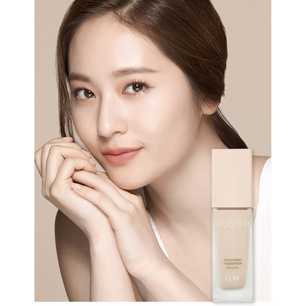 Kem Nền Trang Điểm Clio Nudism Velvetwear Foundation