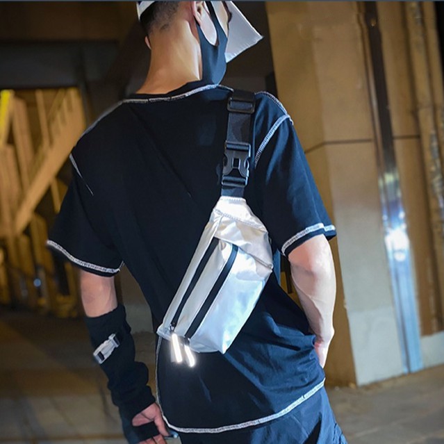 Túi Đeo Chéo Nam Khóa Phản Quang Phong Cách Streetwear，túi thư | BigBuy360 - bigbuy360.vn