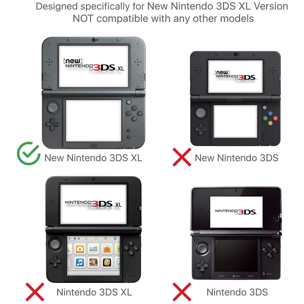 Vỏ Trong Suốt Cho Nintendo New 3ds Xl / Ll / 3ds Ll / Xl (2015 Version)