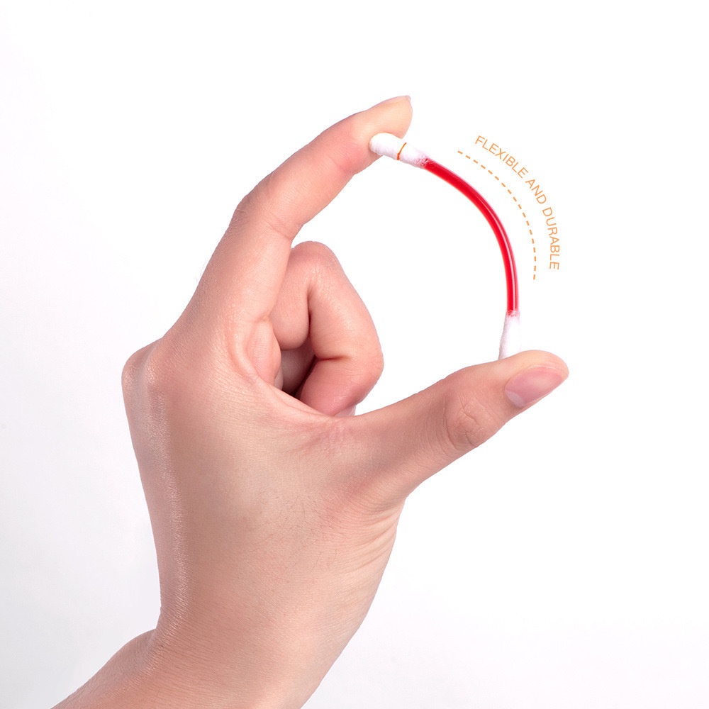 [Hàng mới về] Hộp son môi dạng tăm bông chống nước không dính cốc giữ ẩm môi dài lâu