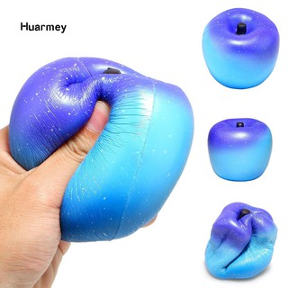 ★Hu Squishy Galaxy Apple Soft Slow Rising Squeeze Toys Kids Adults Stress Reliever