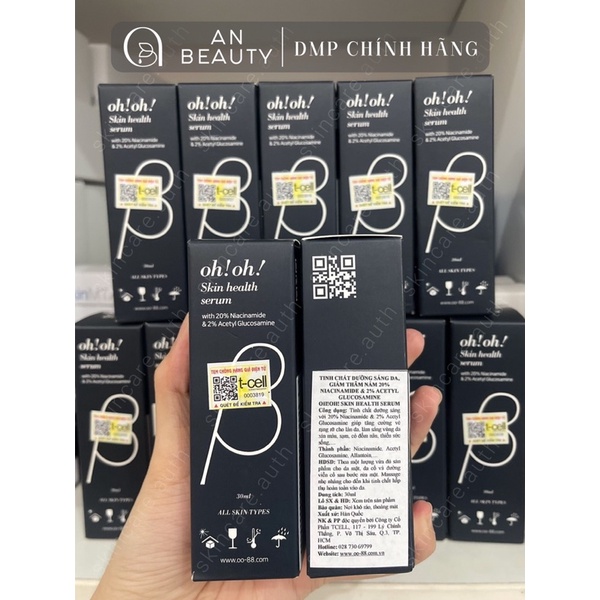 Serum Oh! Oh! Niacinamide 20% Dưỡng Sáng Da, Mờ Thâm, Se Khít Lỗ Chân Lông 10ml 30ml