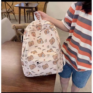 Balo in gấu và phi hành gia dễ thương vải bố