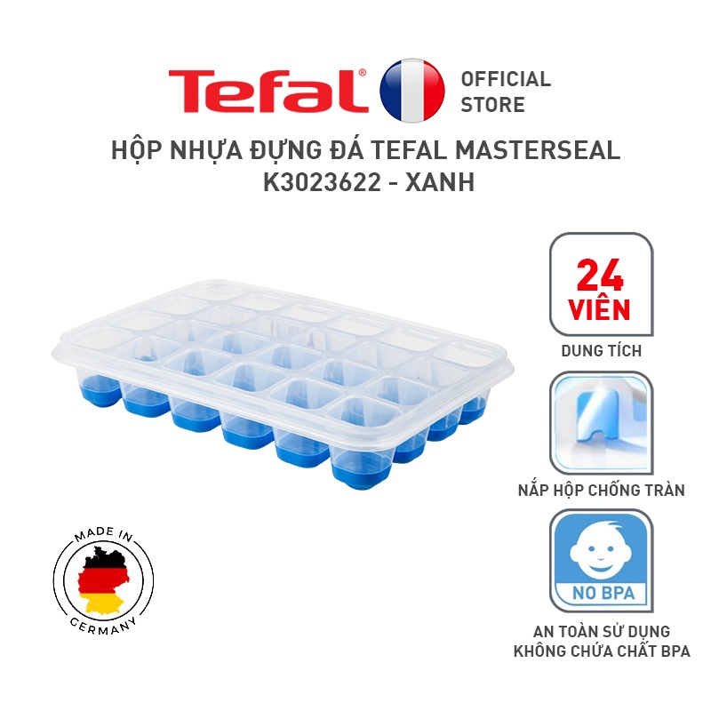 [LIFEMC11BPC -8% đơn 350K] Hộp nhựa đựng đá Tefal Masterseal K3023622 - xanh