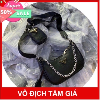 Túi Chéo Cá Tính 2in1 ♥BÁN LỖ FREESHIP♥Túi Da Xích