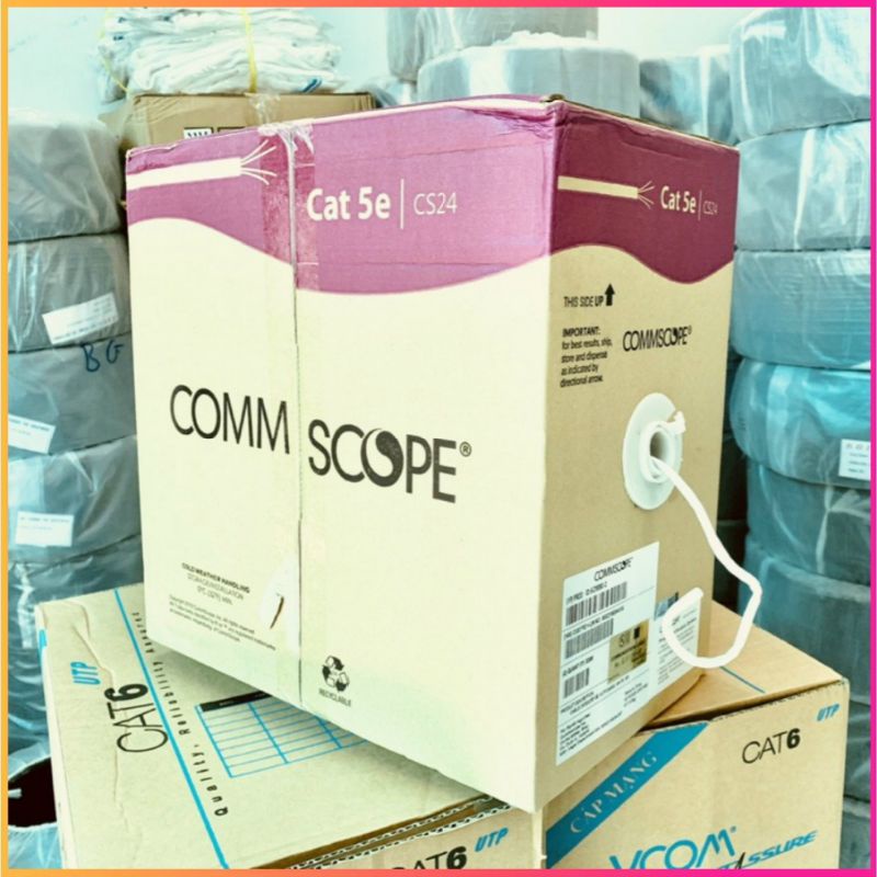 CÁP MẠNG LAN AMP/COMMSCOPE CAT5E U/FTP và CAT6 U/FTP