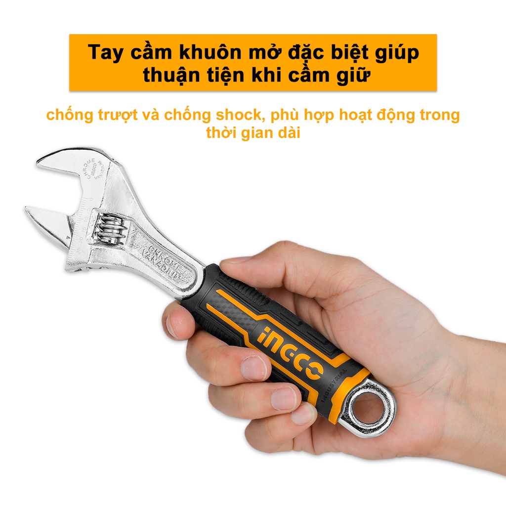 Mỏ lết công dài 150mm INGCO HADW131068