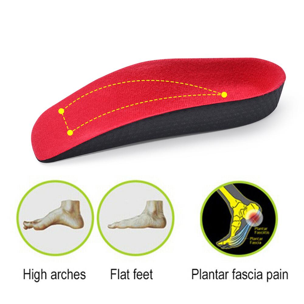 1 Cặp Đế Lót Giày Tăng Chiều Cao Giảm Đau Lòng Bàn Chân