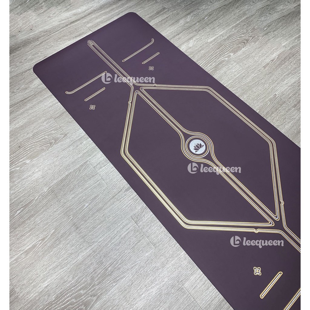 Thảm tập yoga cao su PU cao cấp LOUIS Platinum chống trơn trượt, thấm hút mồ hôi, tặng túi đựng thảm cao cấp