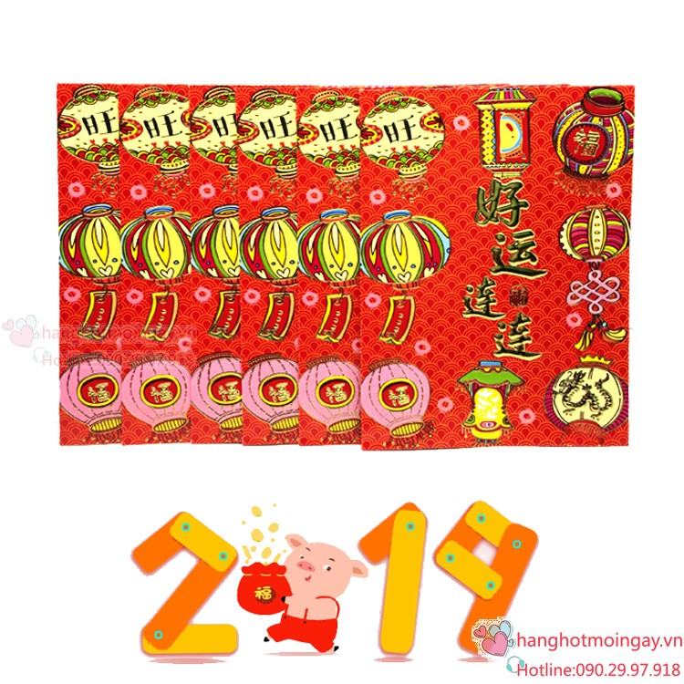 combo 6 bao lì xì 2019 LX65 | BigBuy360 - bigbuy360.vn
