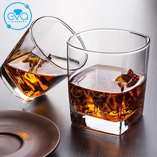 Set 12 Ly Thuỷ Tinh Đáy Vuông Gồm 6 Ly Vuông Lùn 220 Ml Và 6 Ly Vuông Lỡ 280  Ml Deli M2970