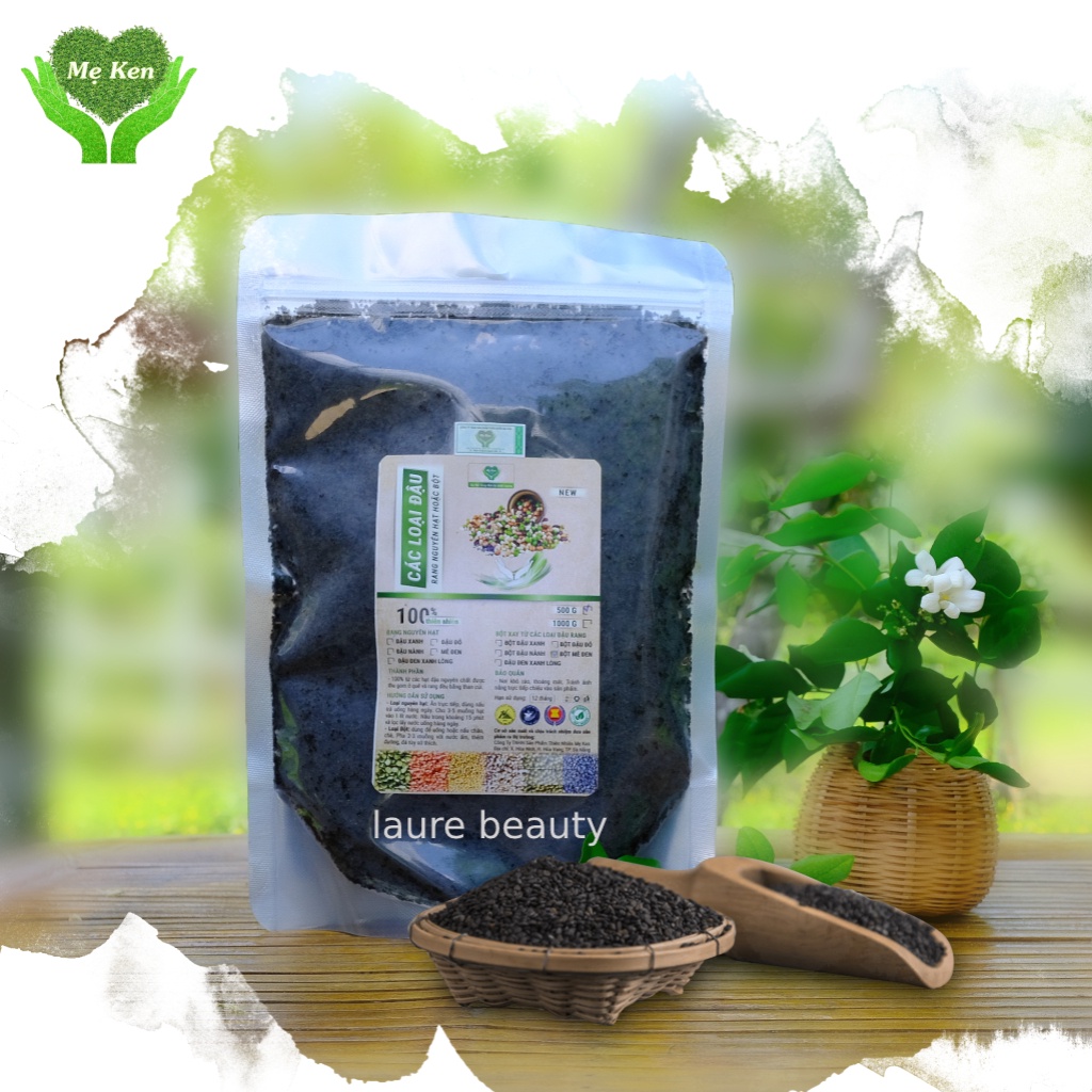 Bột Mè Đen Rang Nguyên Chất Mẹ Ken 500g