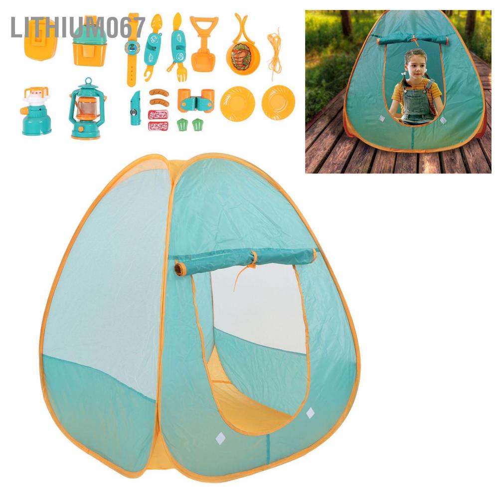Lithium067 Lều cắm trại cho trẻ em Đặt trò chơi thám hiểm Trò giáo dục thú vị Giả vờ Dụng cụ các bữa tiệc sinh nhật