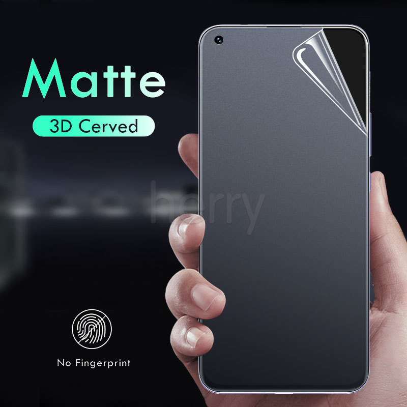 Full Màn PPF Nhám AG Chống Vân Tay Dán Film dẻo Bảo Vệ Màn Hình cho Xiaomi Mi Redmi Note 10 10s 9 9s 8 7 Pro 9A 9C 8A 7A K40 K30 K20 Mi 10T 9T Pocophone F1 Poco F2 F3 M3 X3 NFC bám dính tốt Chống Trầy