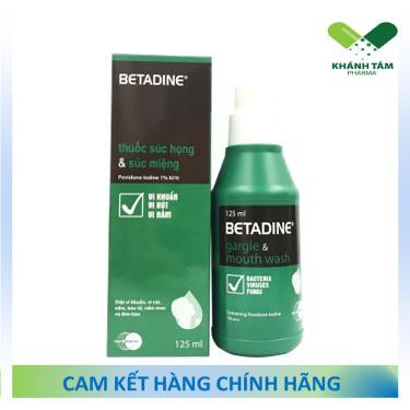 ! BETADINE Gargle & Mouth Wash 125ml - Nước súc miệng