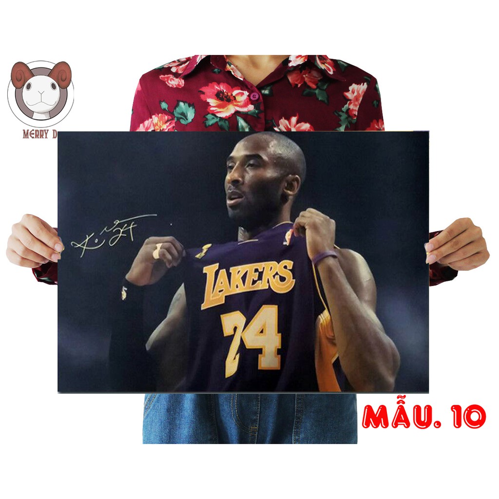 Poster 51x36cm BÓNG RỔ NBA KOBE - JORDAN - KOBE - SNEAKER Vintage - Poster Trang Trí Vintage - PART2