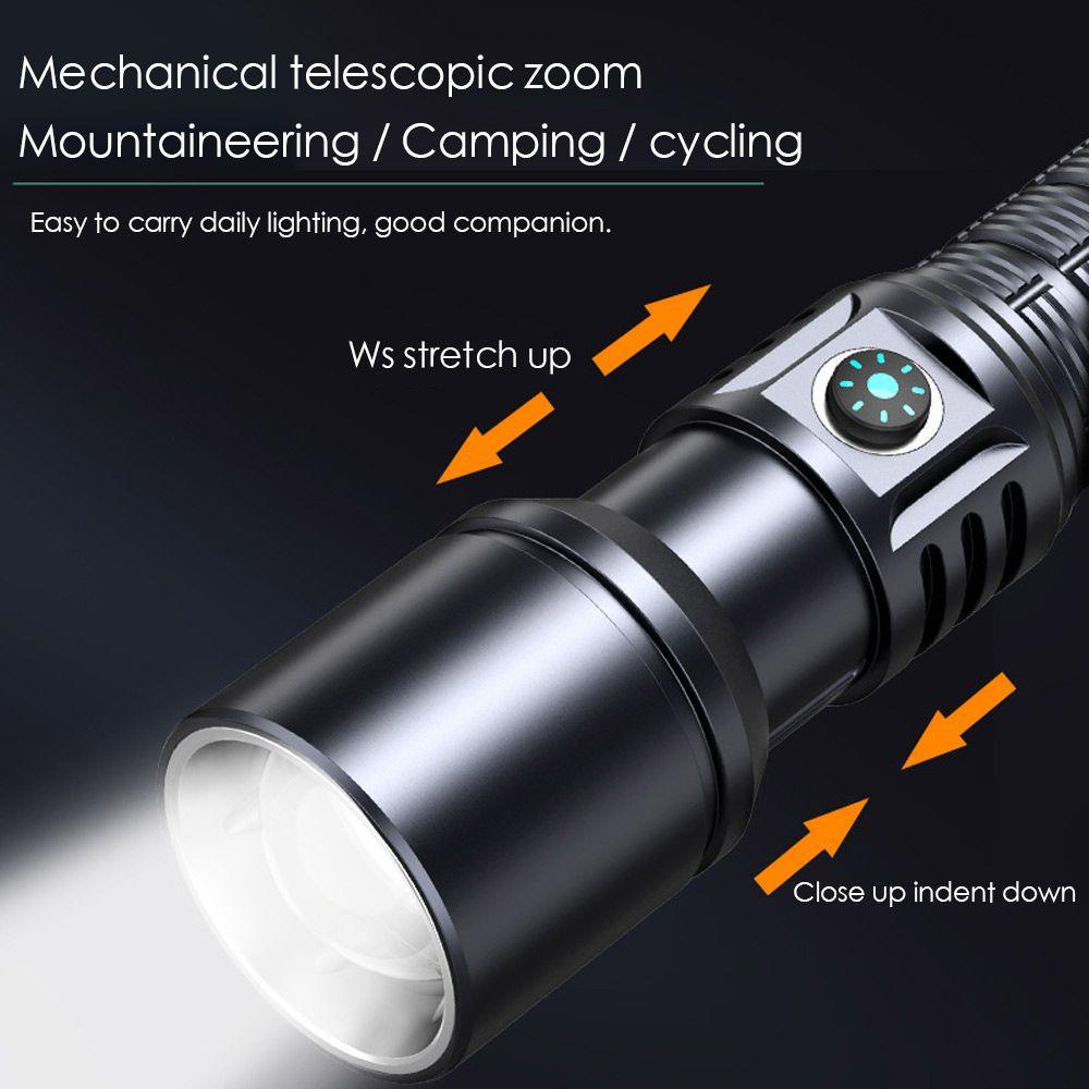 Đèn Pin Laser Ánh Sáng Trắng Siêu Sáng Sử Dụng Ngoài Trời Tiện Lợi