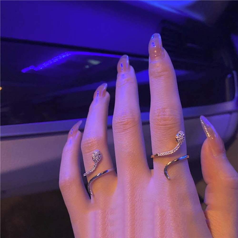 Nhẫn hở hình rắn bằng hợp kim phong cách cổ điển thời trang cho nữ