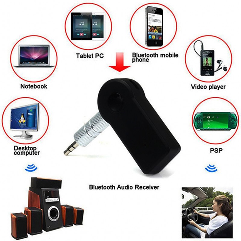 Thiết Bị Truyền Nhận Tín Hiệu Bluetooth 5.0 Không Dây 2 Trong 1 Giắc Cắm 3.5mm Cho Xe Hơi