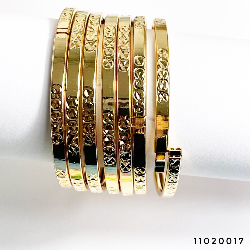 Bộ ximen 4li, khóa lưỡi gà mạ vàng 18K giống thật 99,9% BỘ 7 VÒNG XIMEN KHÓA GÀI NHƯ VÀNG THẬT CAO CẤP