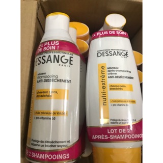Cặp Dầu gội, xả Dessange Nutri Extreme Pháp