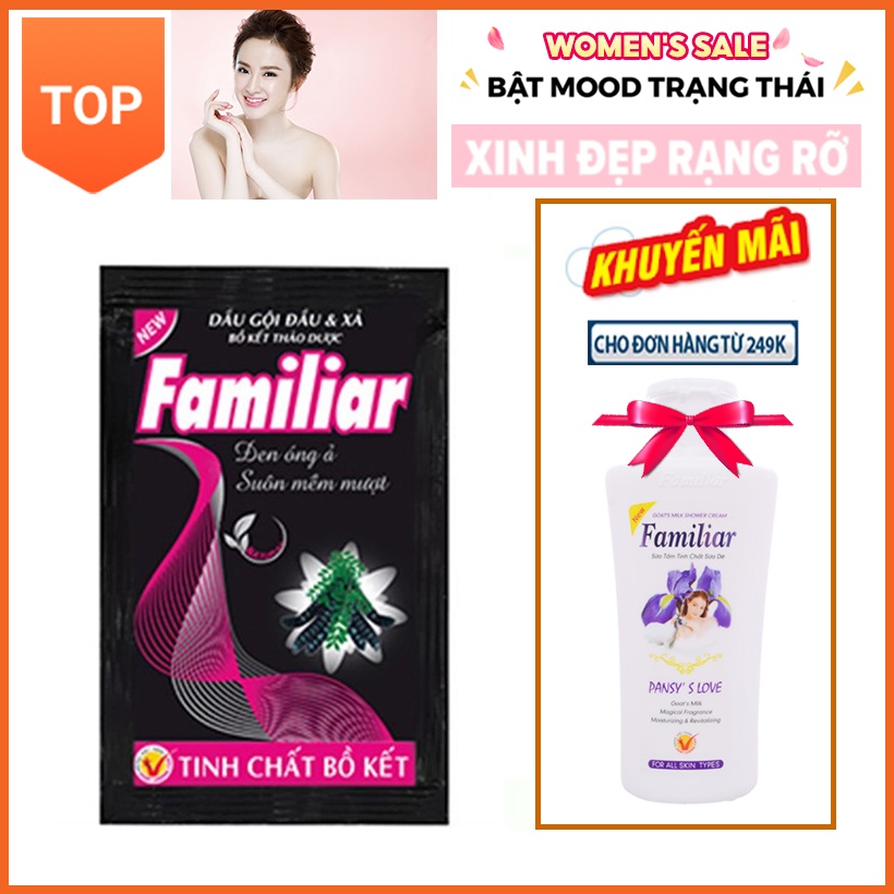 Combo 5 Dầu gội Familiar Tinh chất Bồ kết 5ml