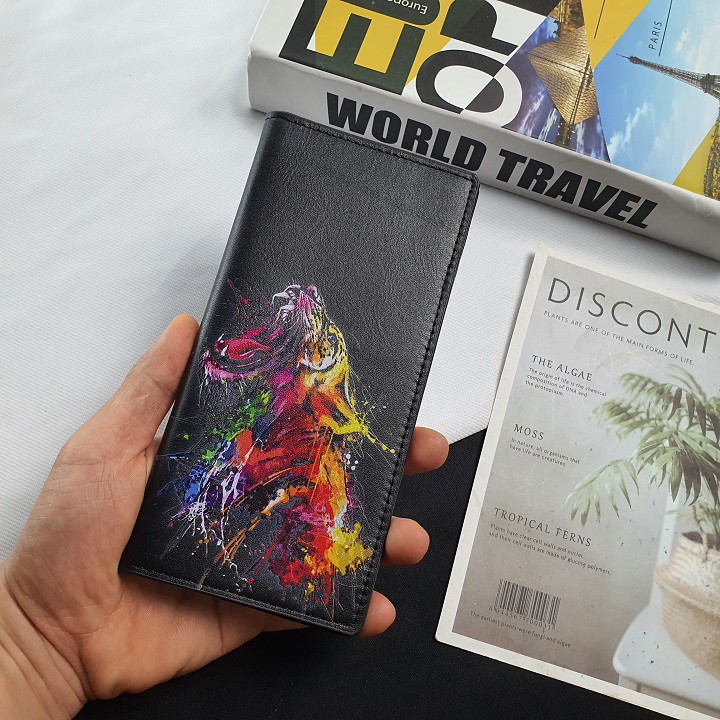 Ví dài nam nữ da bò thật WL111-UV1   - 100% da bò thật, bảo hành 3 năm