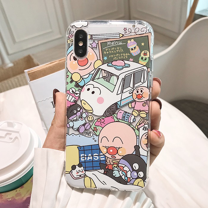 [ IPHONE ] Ốp Lưng Silicon Chống Sốc Anpanman - I006